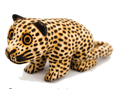 Onça em miniatura  caixeta